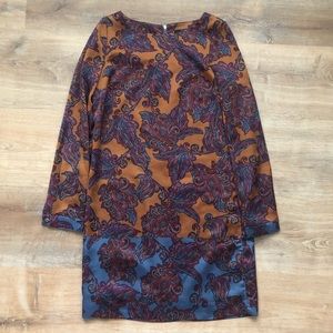 NEW The Limited Dress Paisley Long Sleeve Size XS
